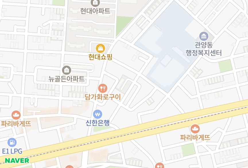 경기도 안양시 동안구 관양동 관양아리랑6차 위치·실거래 시세 지도