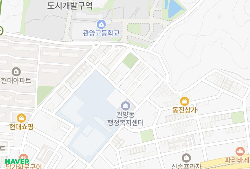 경기도 안양시 동안구 관양동 관양아리랑1차 위치·실거래 시세 지도