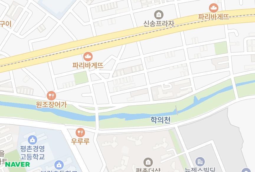 경기도 안양시 동안구 관양동 U포그니 위치·실거래 시세 지도
