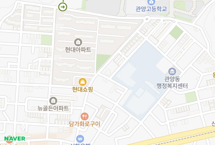 경기도 안양시 동안구 관양동 아리랑타워 위치·실거래 시세 지도