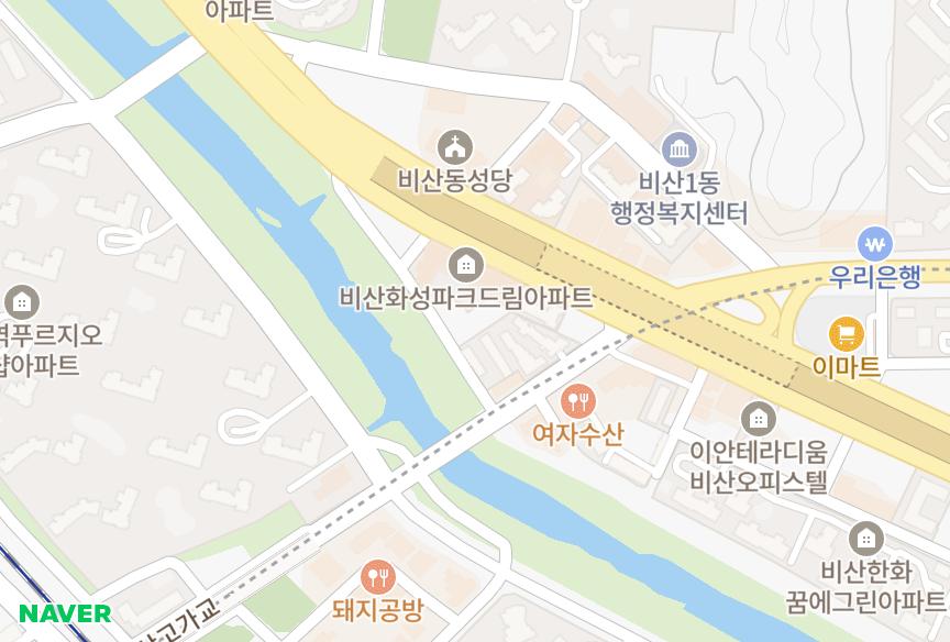 경기도 안양시 동안구 비산동 성도 위치·실거래 시세 지도