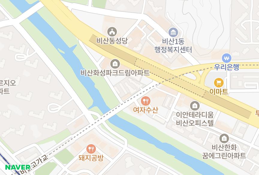 경기도 안양시 동안구 비산동 렉스타운 위치·실거래 시세 지도