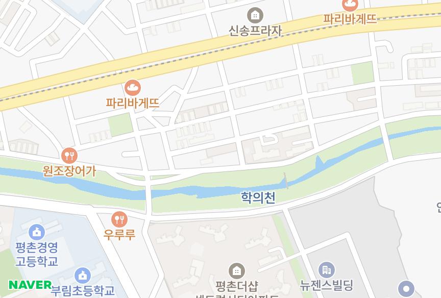 경기도 안양시 동안구 관양동 해오름 위치·실거래 시세 지도