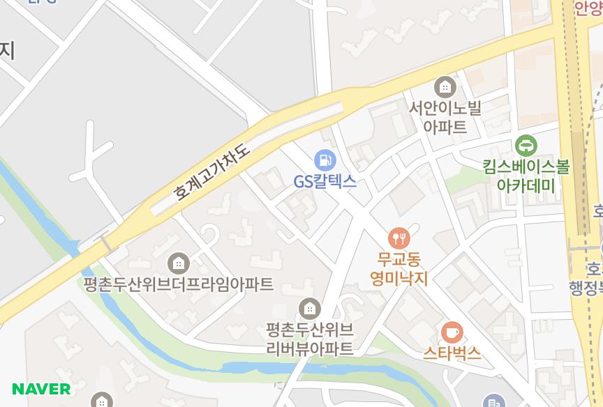 경기도 안양시 동안구 호계동 미래타운 위치·실거래 시세 지도