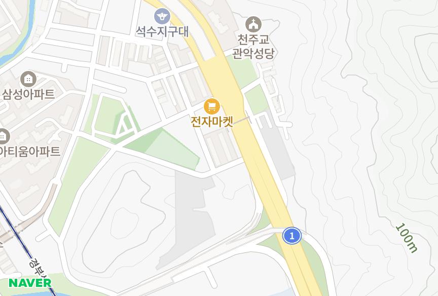 경기도 안양시 만안구 안양동 향림 위치·실거래 시세 지도