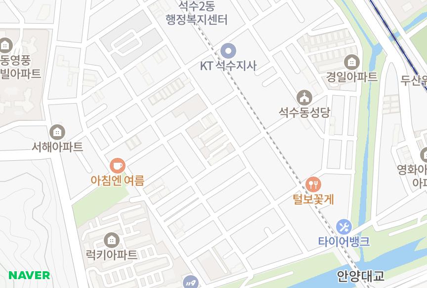 경기도 안양시 만안구 석수동 석수 위치·실거래 시세 지도