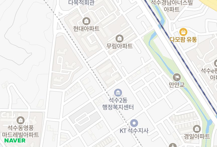 경기도 안양시 만안구 석수동 관악역우방유쉘 위치·실거래 시세 지도