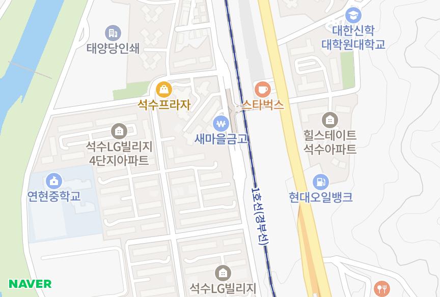 경기도 안양시 만안구 석수동 석수청광플러스원 위치·실거래 시세 지도
