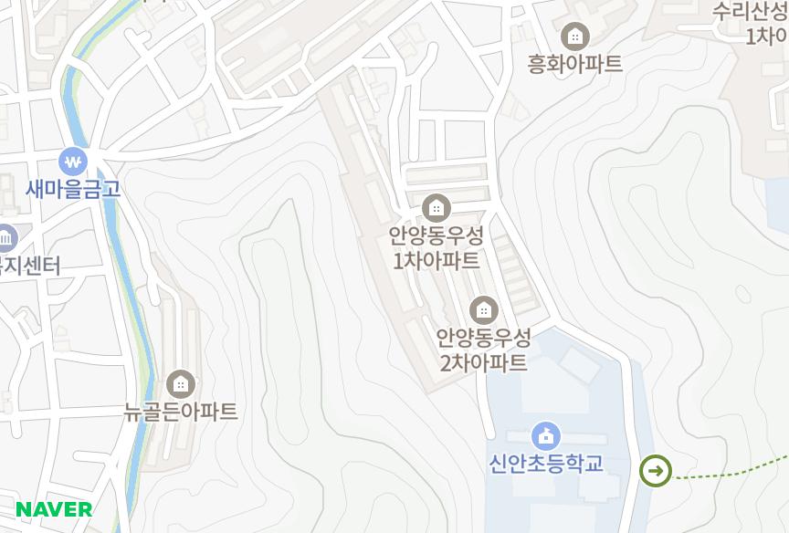 경기도 안양시 만안구 안양동 청호 위치·실거래 시세 지도