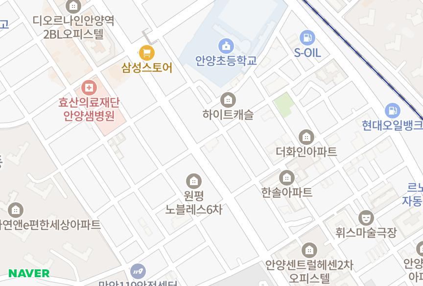 경기도 안양시 만안구 안양동 태신 위치·실거래 시세 지도