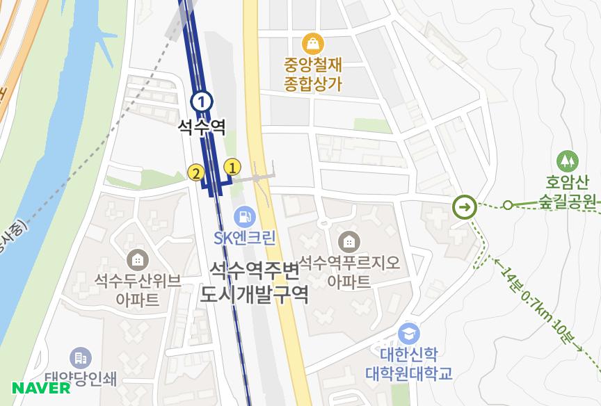 경기도 안양시 만안구 석수동 메트로빌석수 위치·실거래 시세 지도