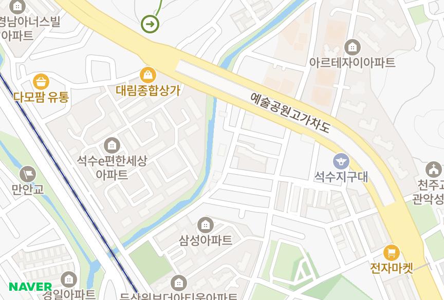경기도 안양시 만안구 안양동 시티블레스 위치·실거래 시세 지도