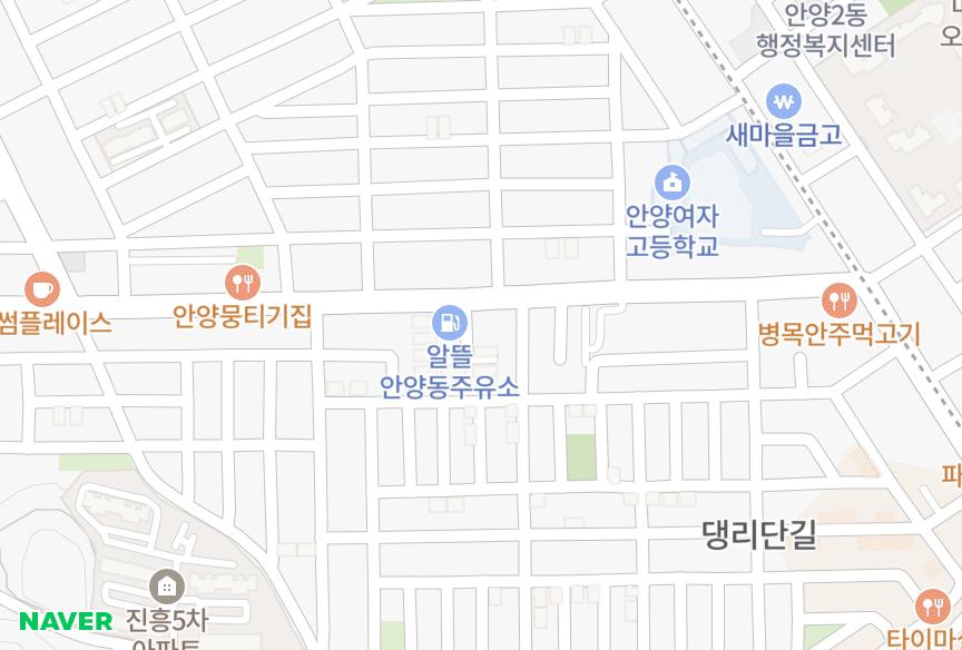 경기도 안양시 만안구 안양동 행복한사람들 위치·실거래 시세 지도