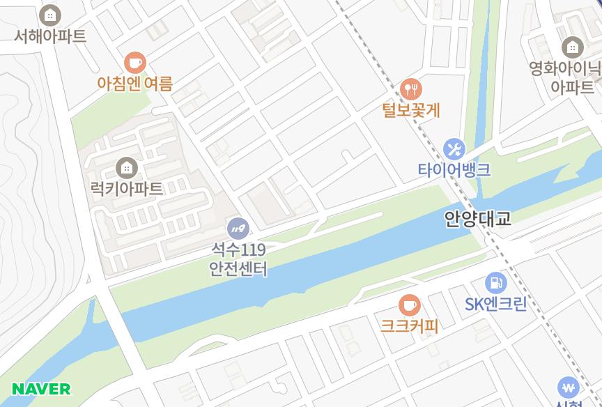 경기도 안양시 만안구 석수동 고은햇살 위치·실거래 시세 지도