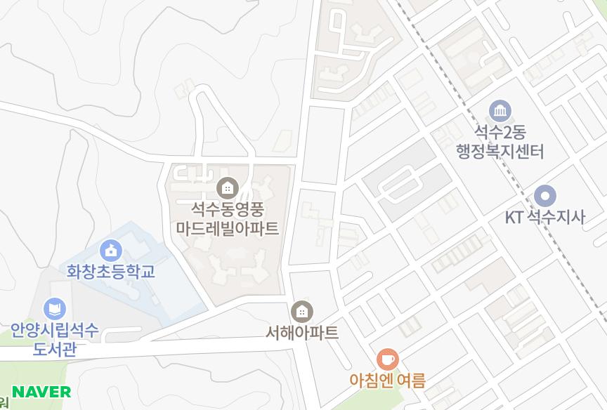 경기도 안양시 만안구 석수동 원진 위치·실거래 시세 지도