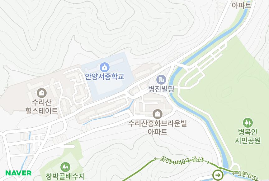 경기도 안양시 만안구 안양동 늘푸른 위치·실거래 시세 지도