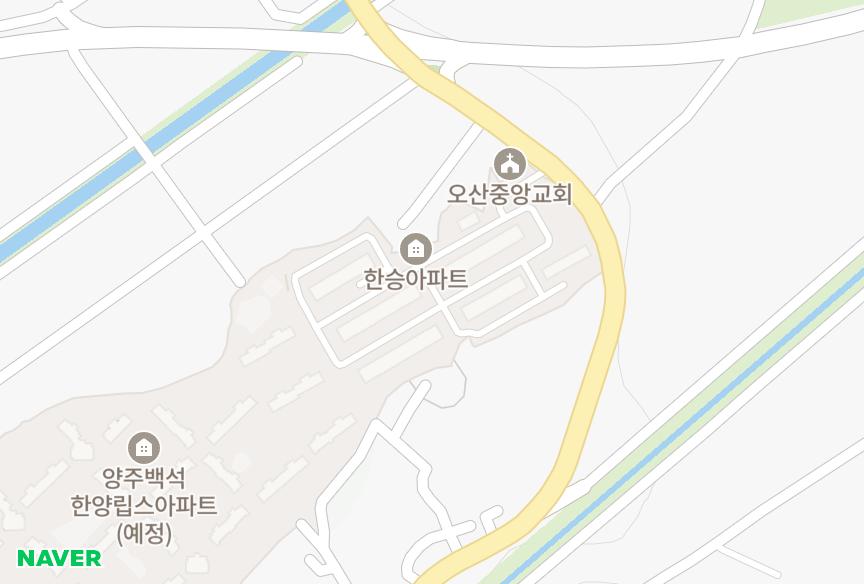 경기도 양주시 백석읍 오산리 한승리메이드 위치·실거래 시세 지도