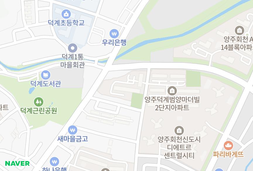 경기도 양주시 덕계동 범양1단지 위치·실거래 시세 지도