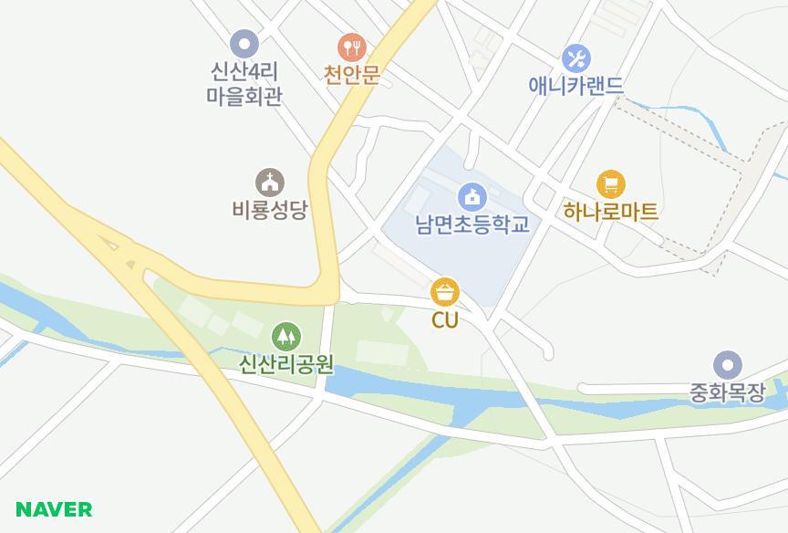 경기도 양주시 남면 신산리 거산 위치·실거래 시세 지도