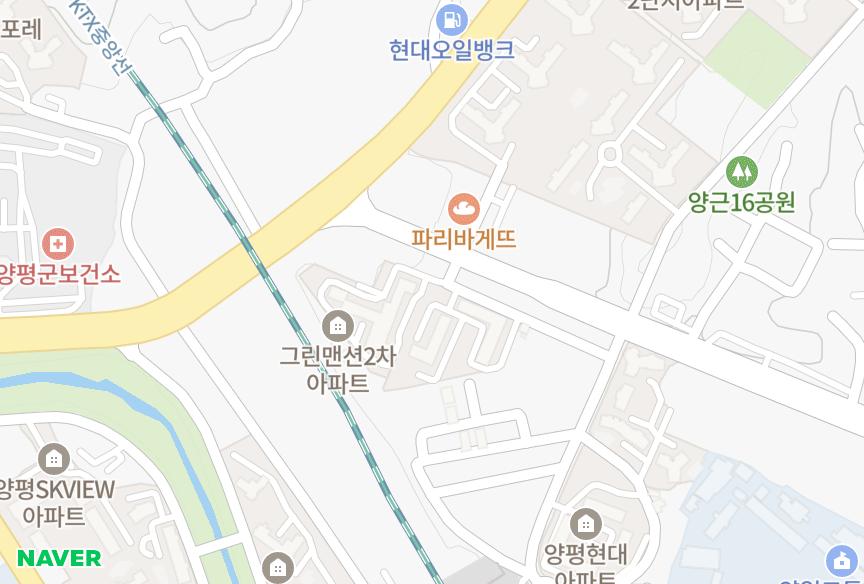 경기도 양평군 양평읍 양근리 그린맨션1차 위치·실거래 시세 지도