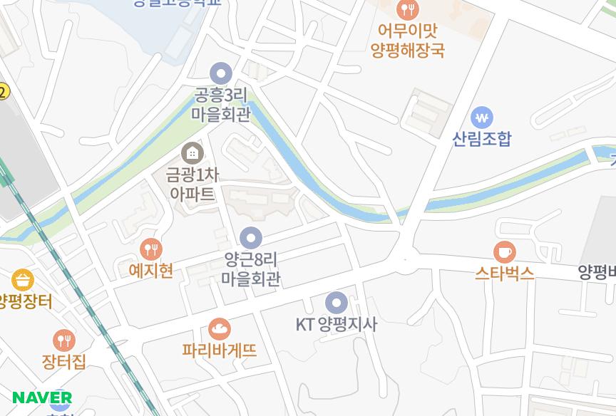 경기도 양평군 양평읍 양근리 대은팰리스뷰 위치·실거래 시세 지도
