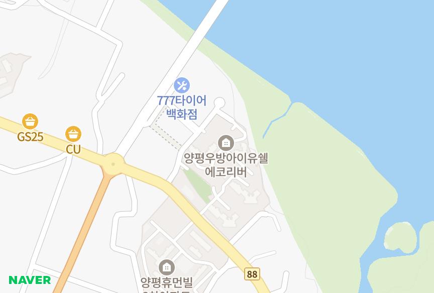 경기도 양평군 강상면 병산리 양평우방아이유쉘에코리버 위치·실거래 시세 지도