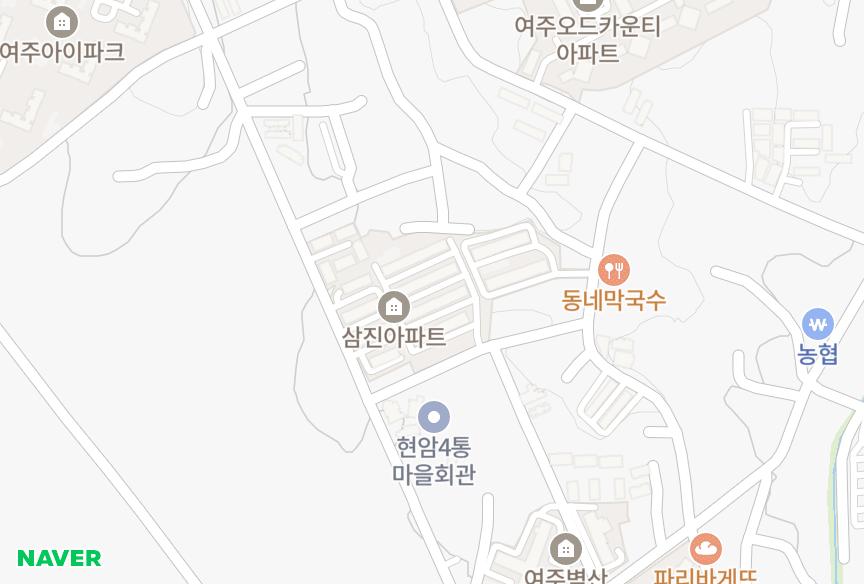 경기도 여주시 현암동 삼진 위치·실거래 시세 지도