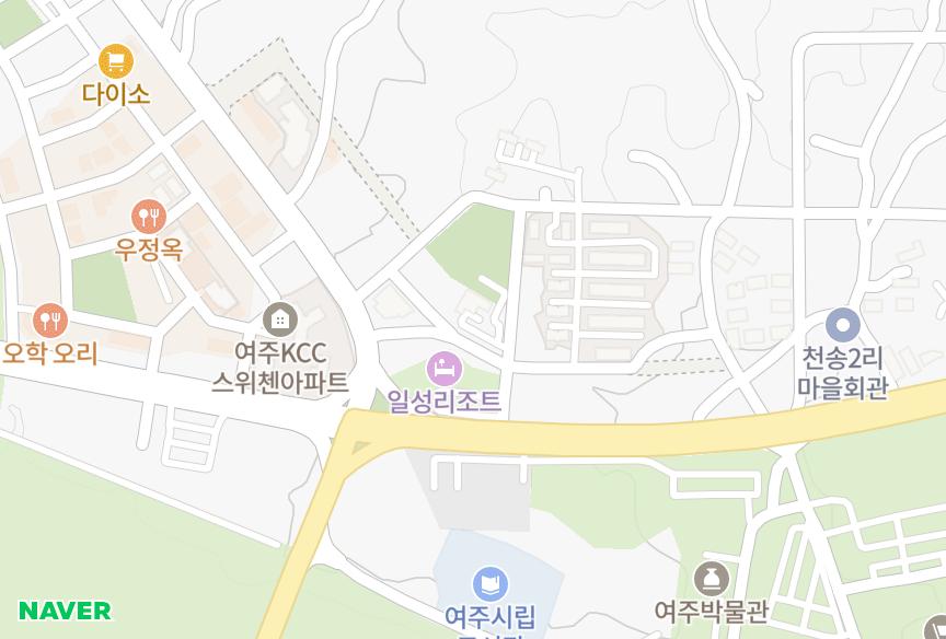 경기도 여주시 천송동 중앙하이빌 위치·실거래 시세 지도
