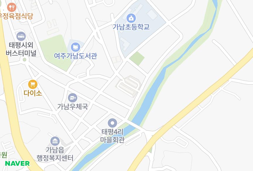 경기도 여주시 가남읍 태평리 을성 위치·실거래 시세 지도