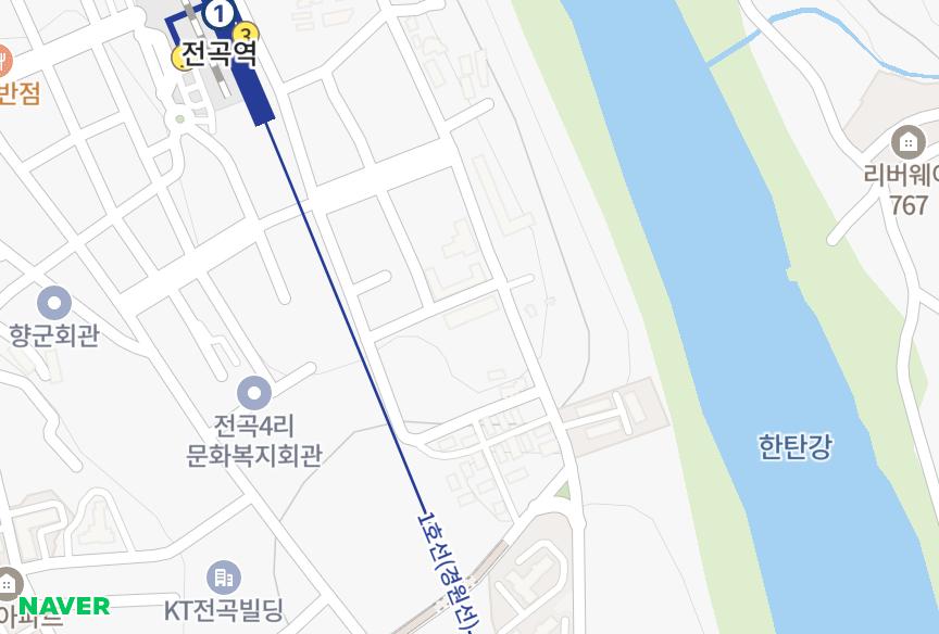 경기도 연천군 전곡읍 전곡리 은서 위치·실거래 시세 지도