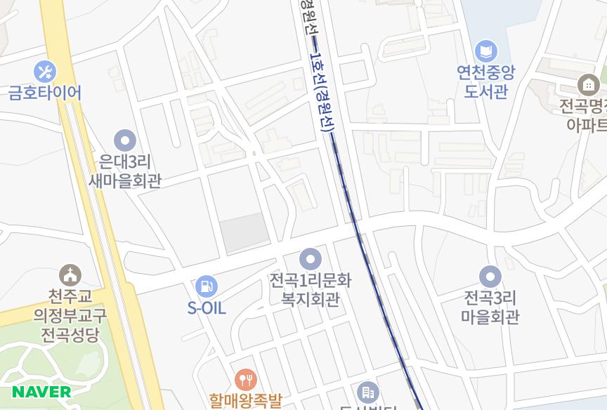 경기도 연천군 전곡읍 전곡리 동원 위치·실거래 시세 지도