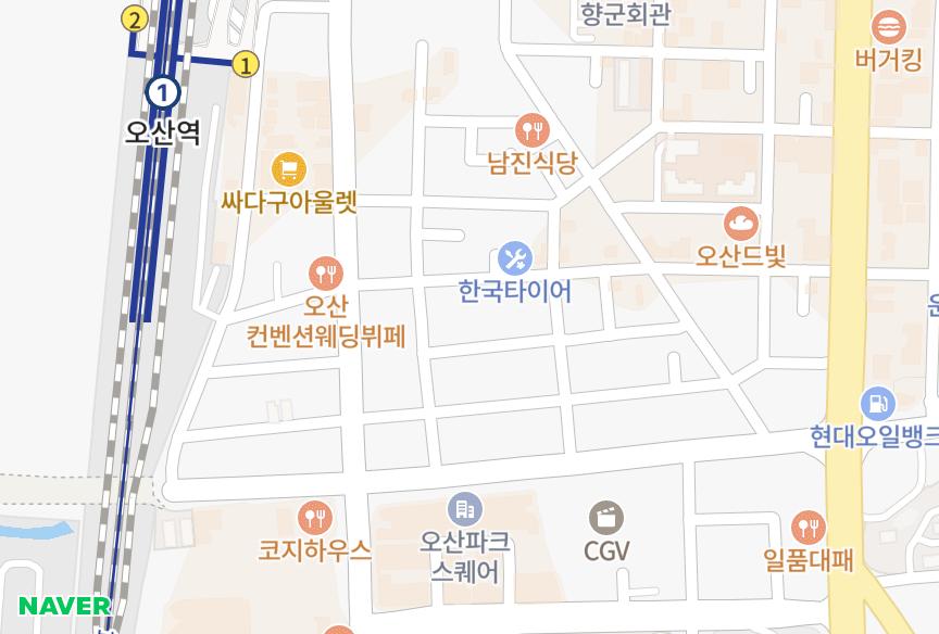 경기도 오산시 원동 오산센트럴타워 위치·실거래 시세 지도