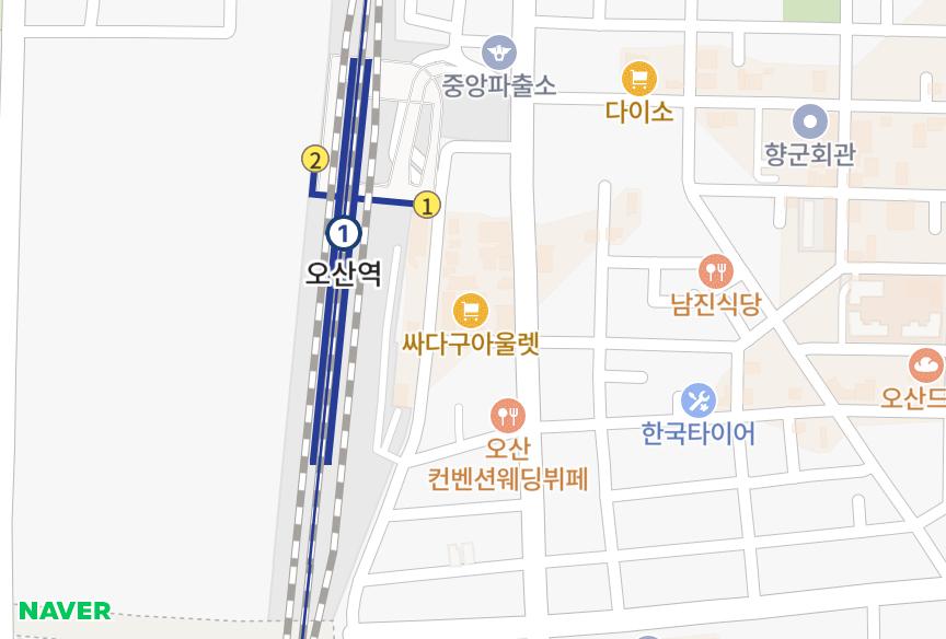 경기도 오산시 오산동 오산렉스빌 위치·실거래 시세 지도