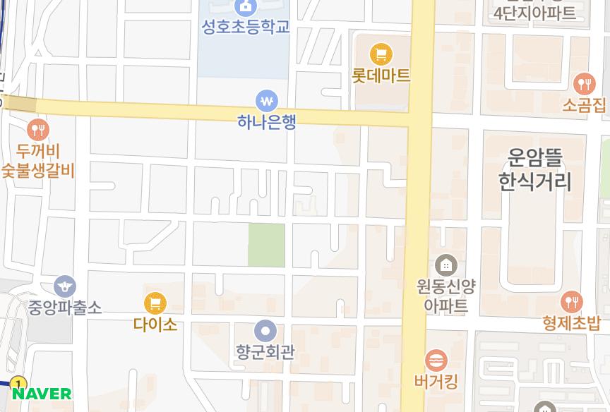 경기도 오산시 원동 케렌시아 위치·실거래 시세 지도