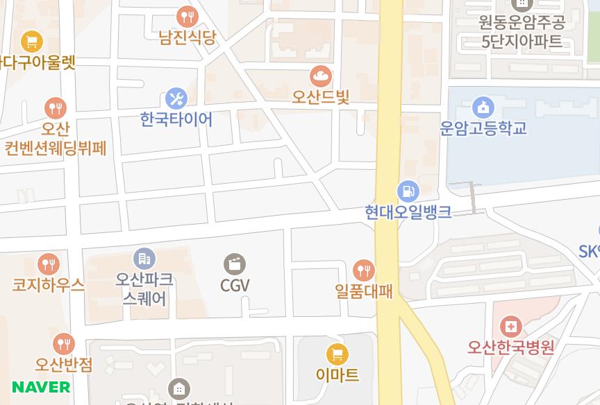 경기도 오산시 원동 아리수타워 위치·실거래 시세 지도