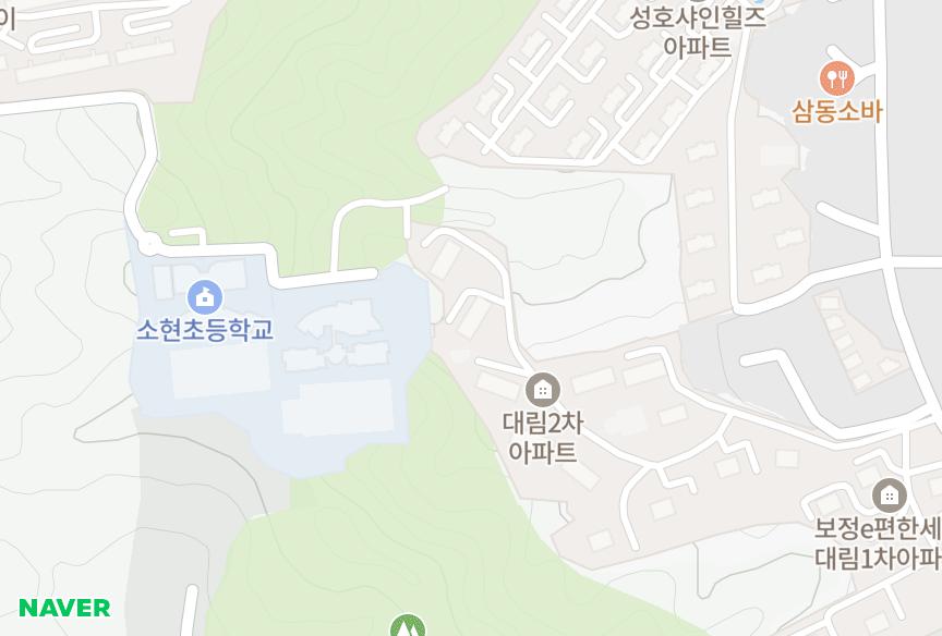 경기도 용인시 기흥구 보정동 대림2차 위치·실거래 시세 지도