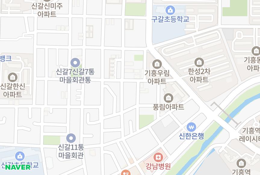 경기도 용인시 기흥구 구갈동 기흥글로리아파트(영광) 위치·실거래 시세 지도