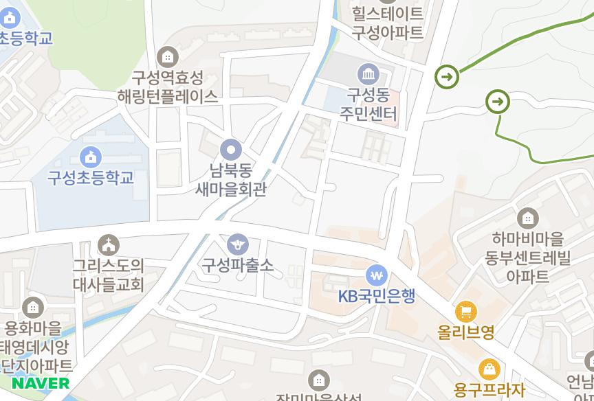 경기도 용인시 기흥구 언남동 해피트리 위치·실거래 시세 지도