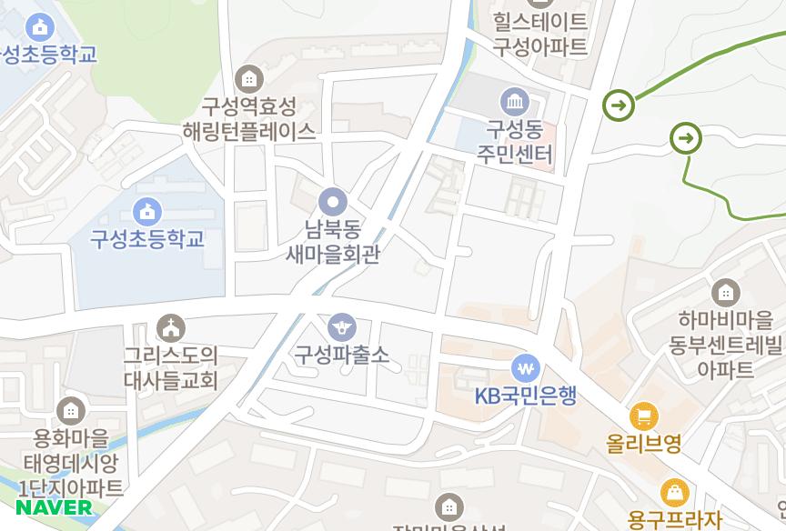 경기도 용인시 기흥구 언남동 한빛센트라움 위치·실거래 시세 지도