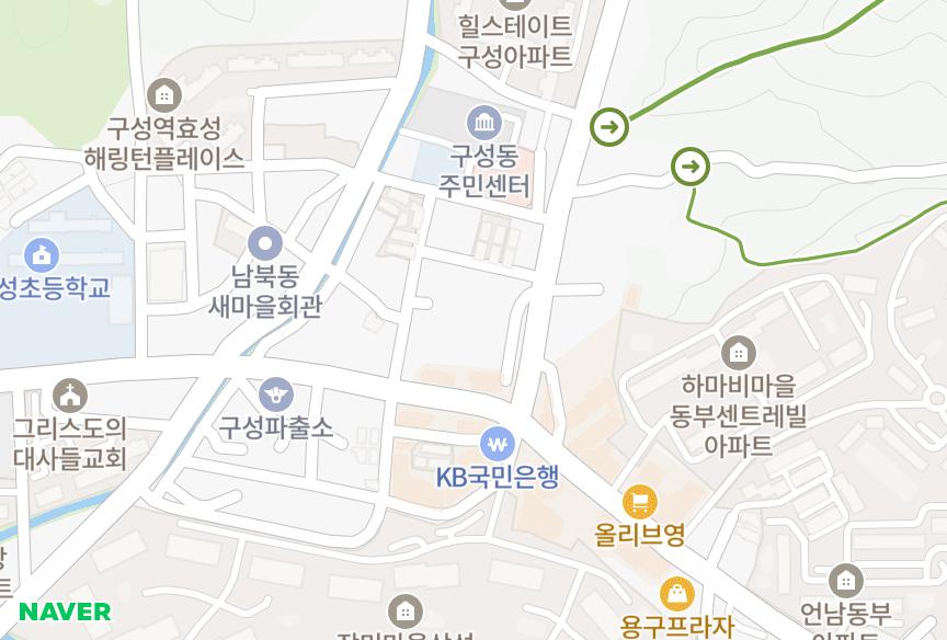 경기도 용인시 기흥구 언남동 구성 위치·실거래 시세 지도