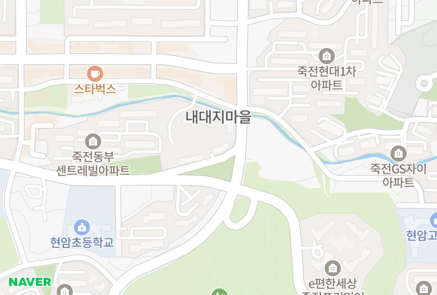 경기도 용인시 수지구 죽전동 현대시티빌 위치·실거래 시세 지도