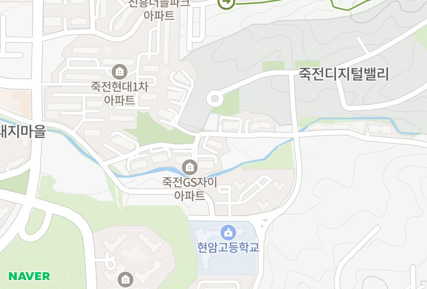경기도 용인시 수지구 죽전동 현대홈타운204차 위치·실거래 시세 지도