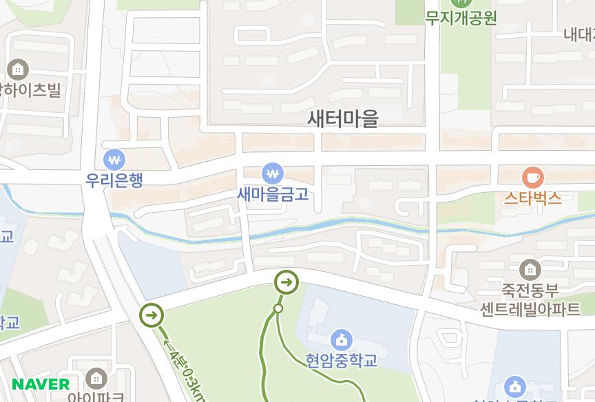 경기도 용인시 수지구 죽전동 진우8차엘리시온 위치·실거래 시세 지도