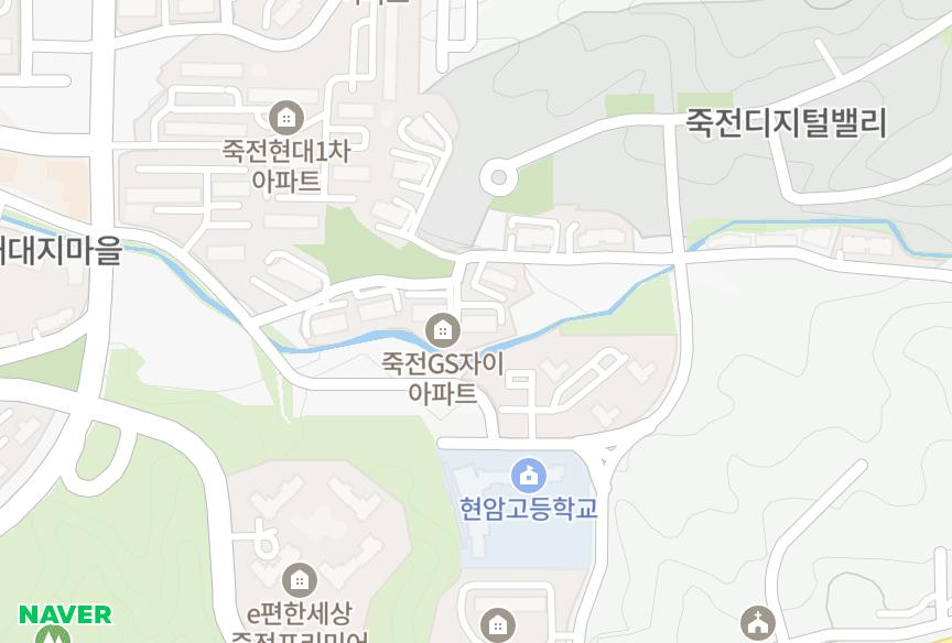 경기도 용인시 수지구 죽전동 죽전GS자이 위치·실거래 시세 지도