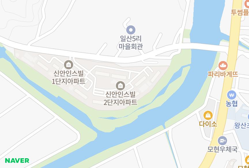 경기도 용인시 처인구 모현읍 일산리 효천마을신안인스빌2단지 위치·실거래 시세 지도