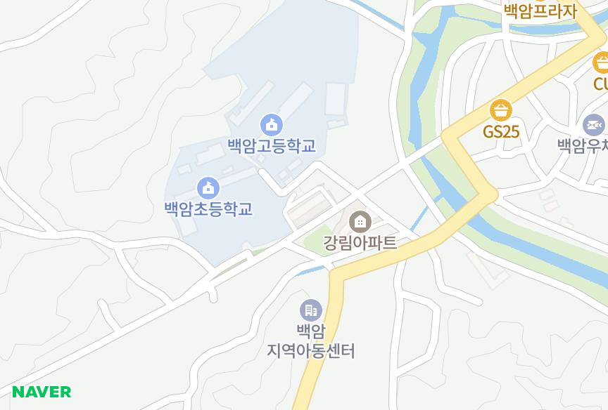 경기도 용인시 처인구 백암면 근창리 청와 위치·실거래 시세 지도