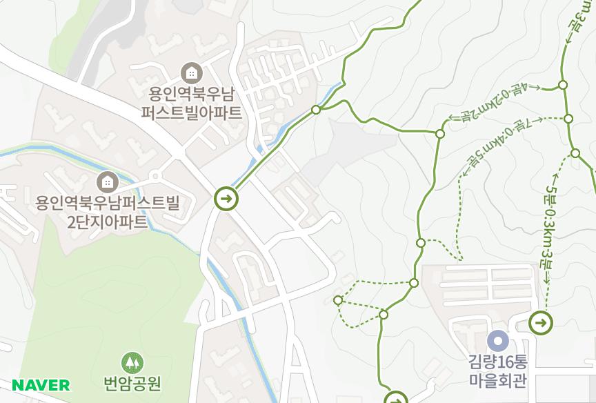 경기도 용인시 처인구 역북동 청광 위치·실거래 시세 지도