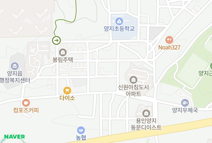 경기도 용인시 처인구 양지읍 양지리 양지 위치·실거래 시세 지도