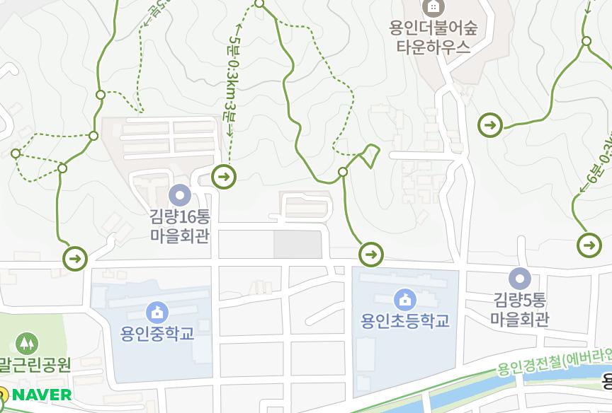 경기도 용인시 처인구 김량장동 라이프미성 위치·실거래 시세 지도