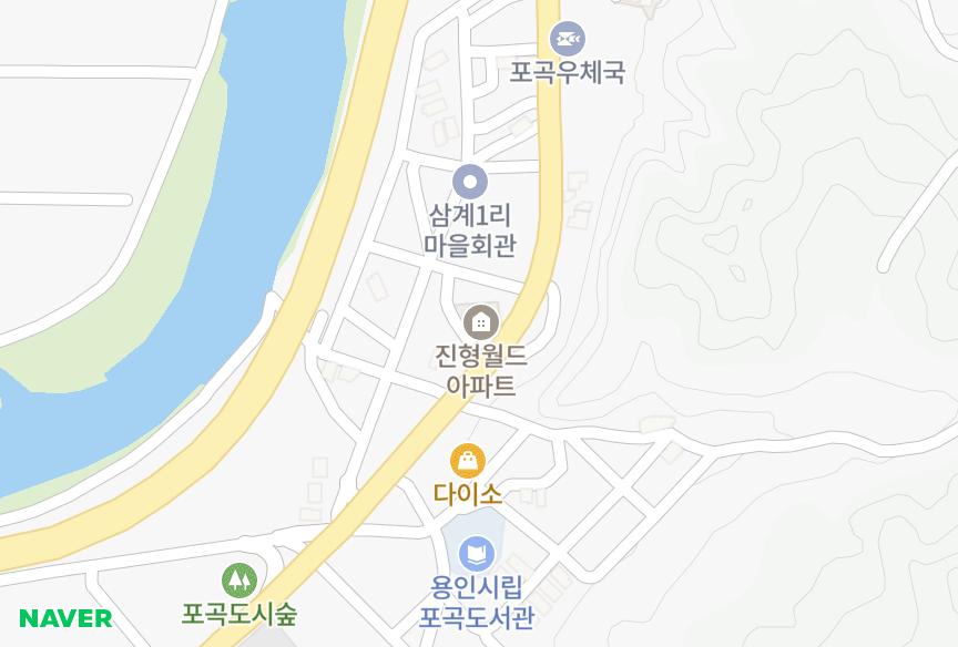 경기도 용인시 처인구 포곡읍 삼계리 진형월드 위치·실거래 시세 지도